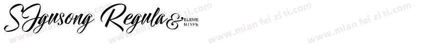 SJgusong Regula字体转换